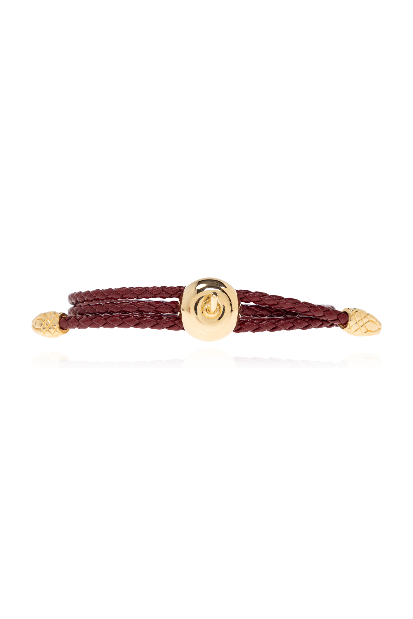 アクセサリーその他 BOTTEGA VENETA Woman Jewel Red 838282VAHUA 6244 Burgundy Leather bracelet Bottega Veneta - Vitkac AS